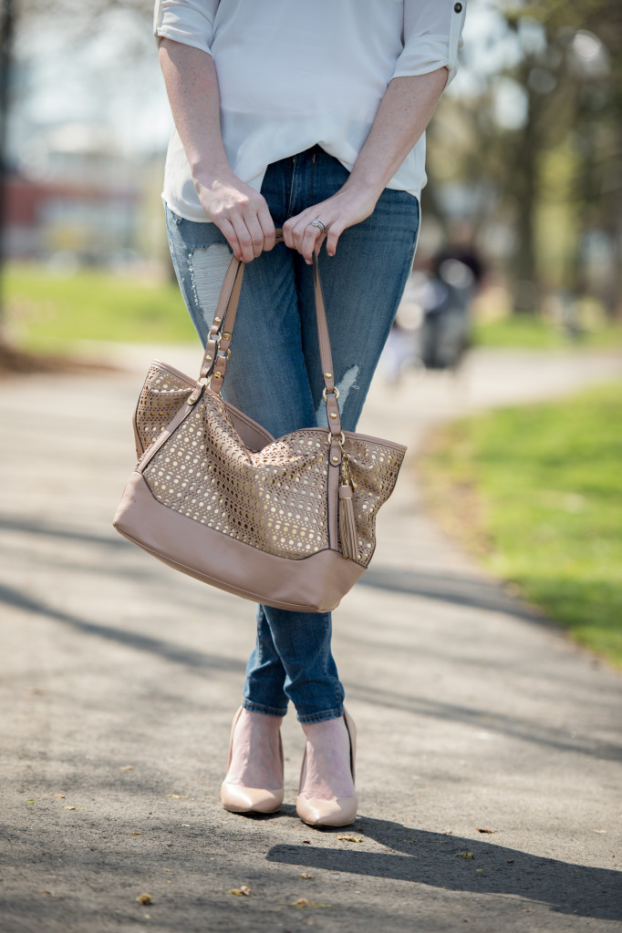 blush pink bag