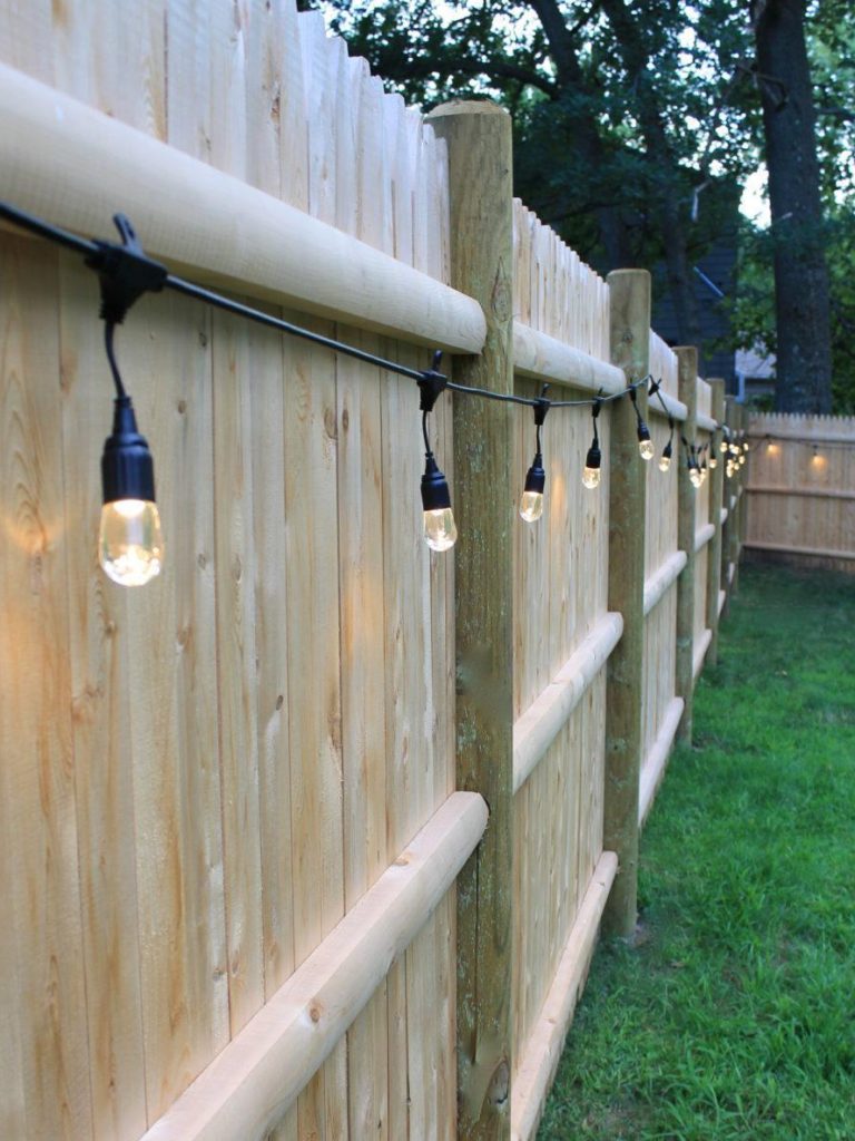 backyard cafe lights