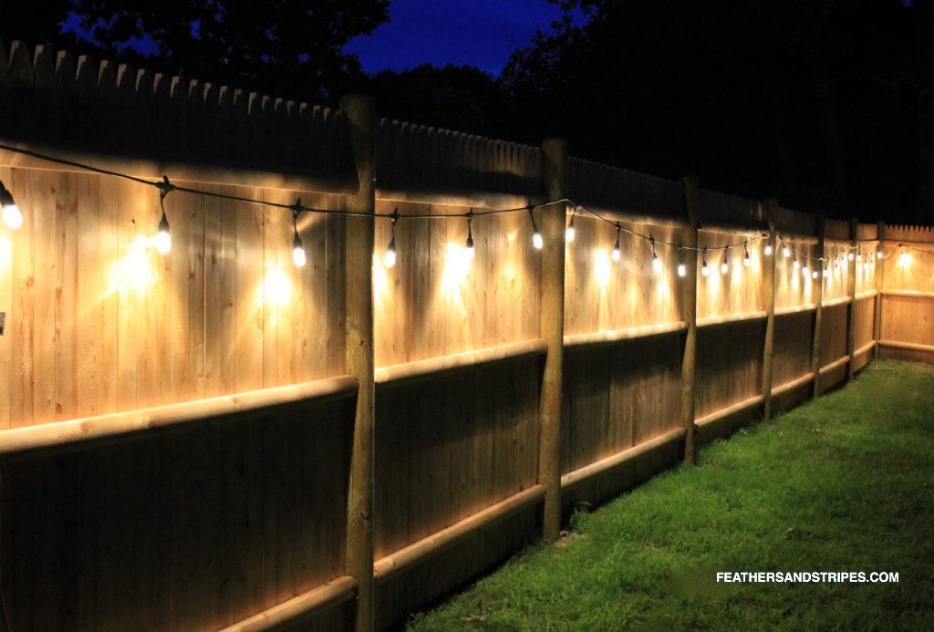 backyard cafe lights