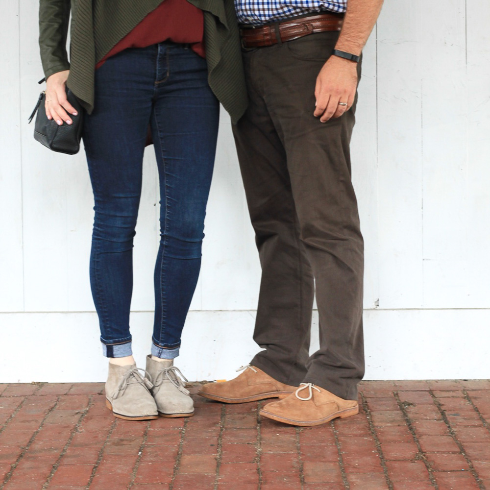 his and hers casual style with Hush Puppies // feathersandstripes.com