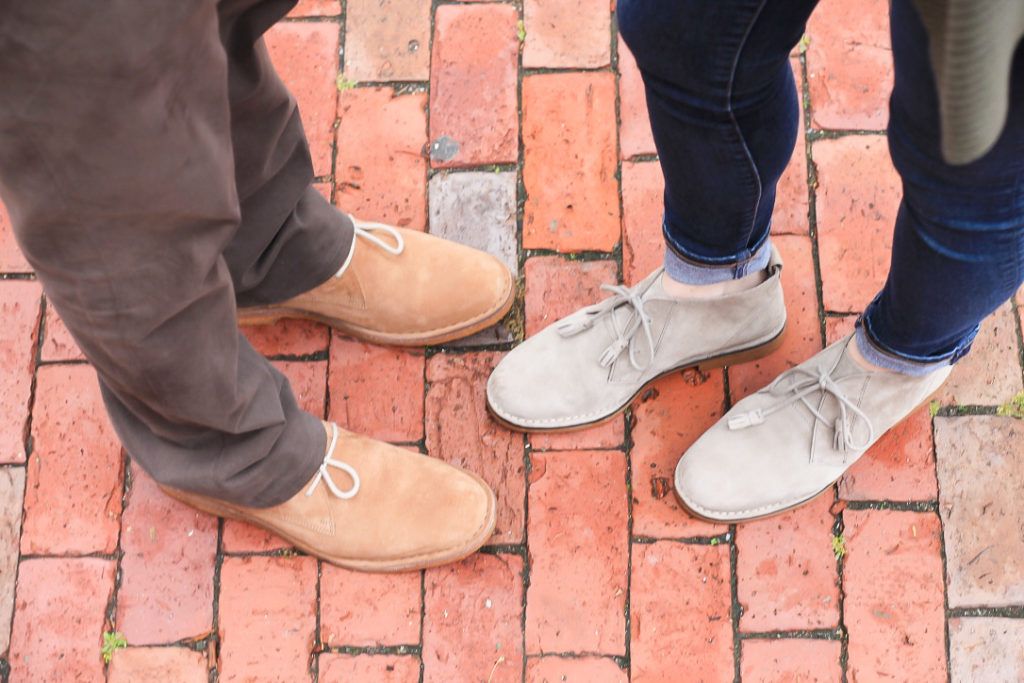 his and hers casual style with Hush Puppies // feathersandstripes.com