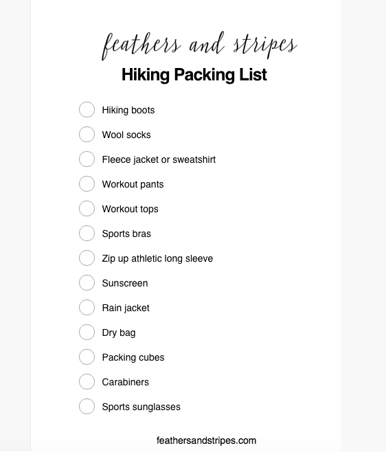 Packing List: Hiking for Beginners
