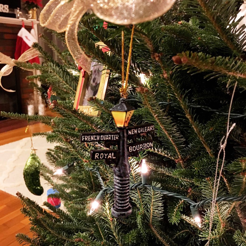 travel-themed Christmas ornaments
