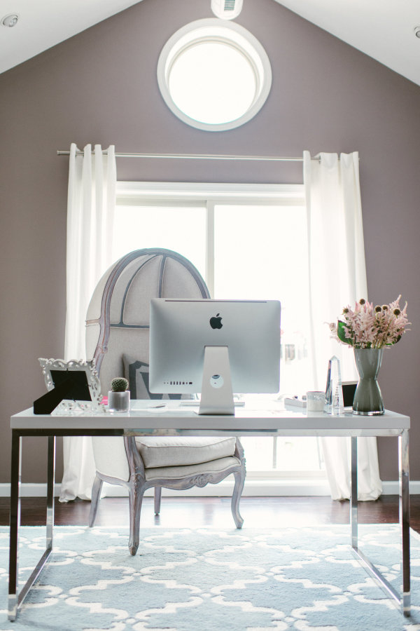 gray home office