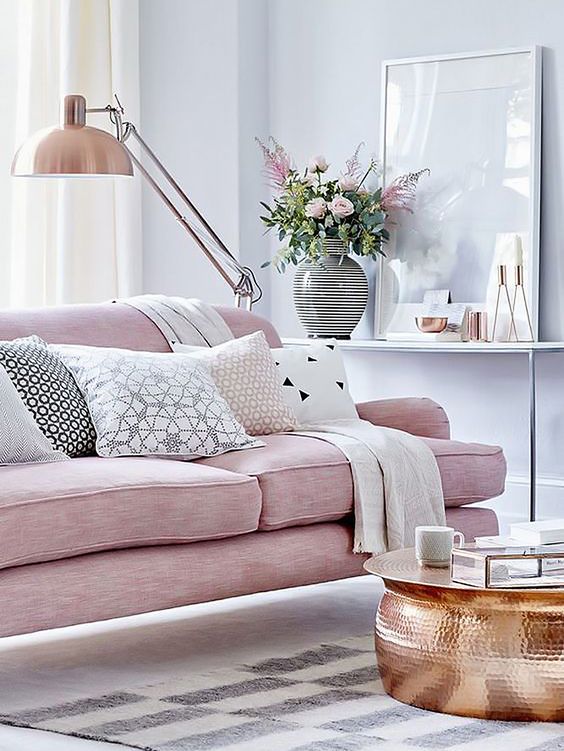 pink couch