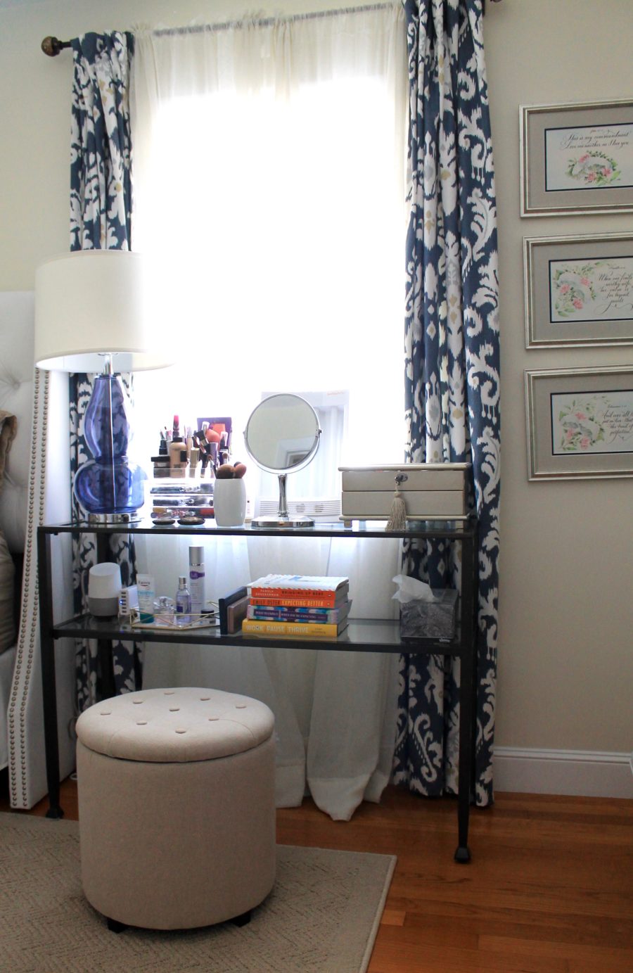 A Small Space Bedroom Makeup Table Feathers And Stripes A Small Space Bedroom Makeup Table Feathers And Stripes