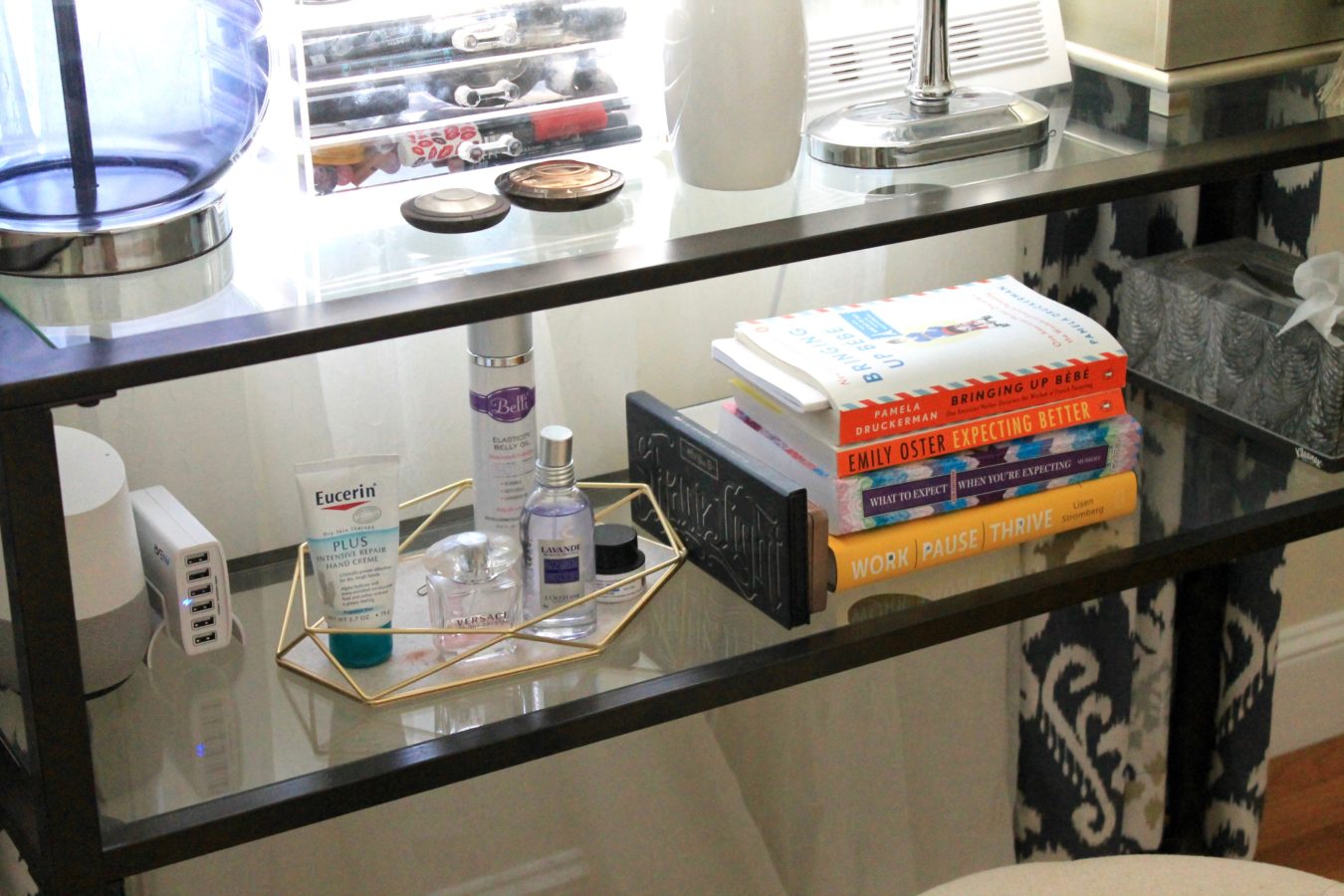 bedside vanity table: how to create a vanity from a console table