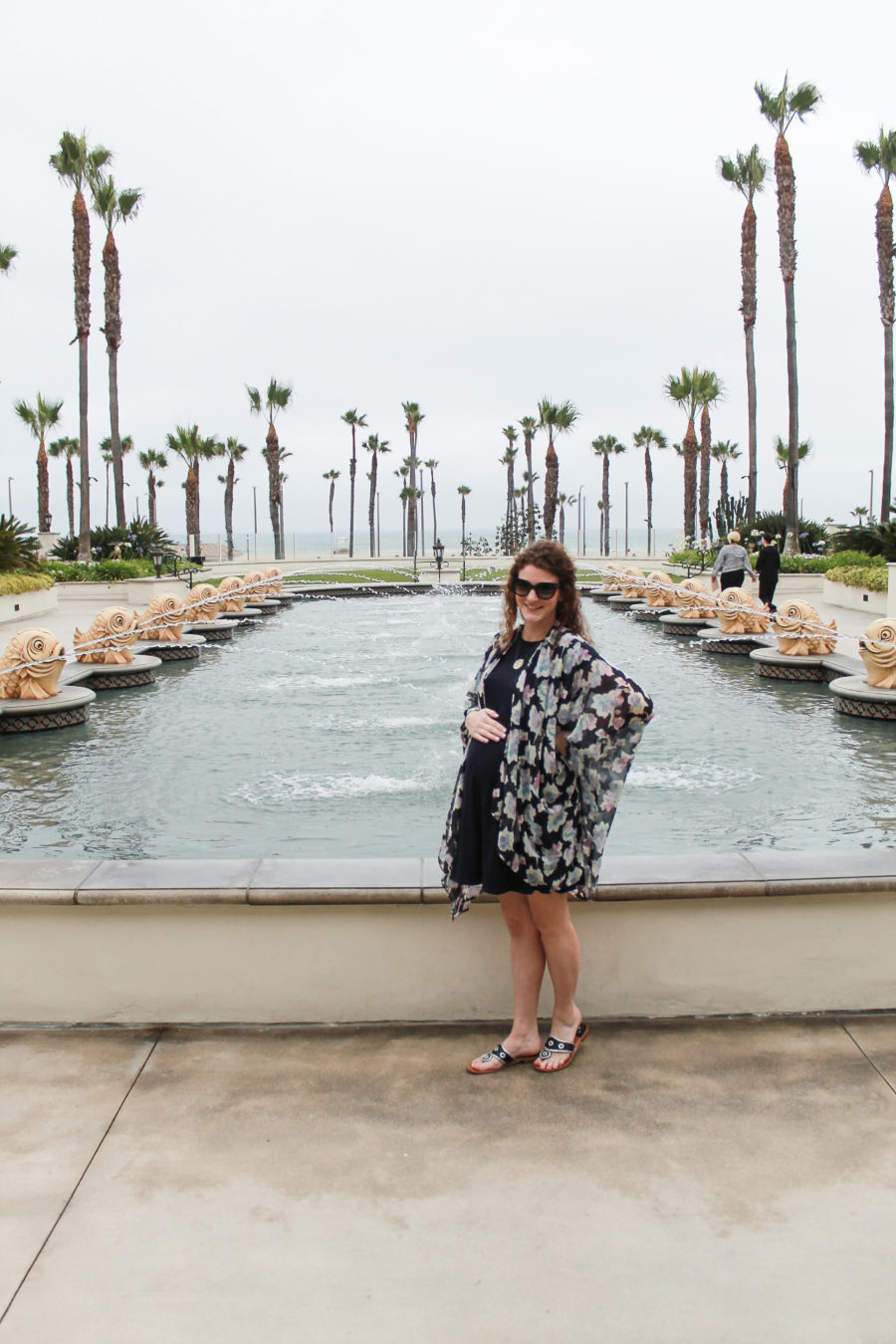 Maternity dress and kimono