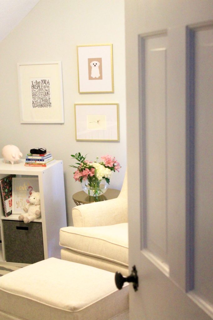 Neutral baby girl nursery