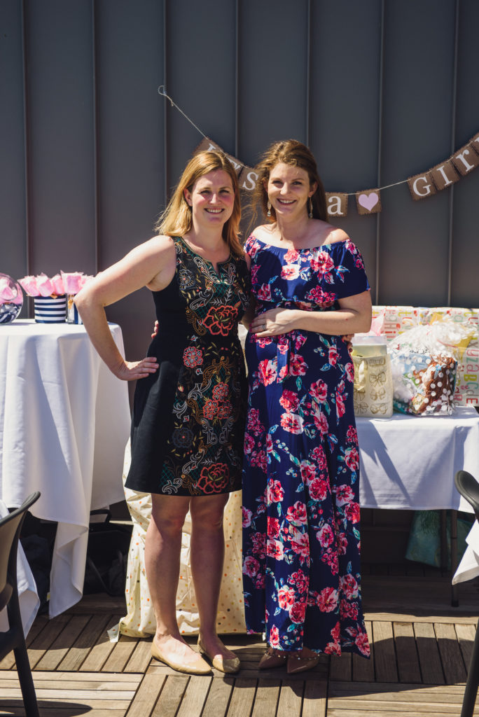 Boston navy and pink baby shower | Baby Shower in Boston featured by top Boston lifestyle blog, Feathers and Stripes