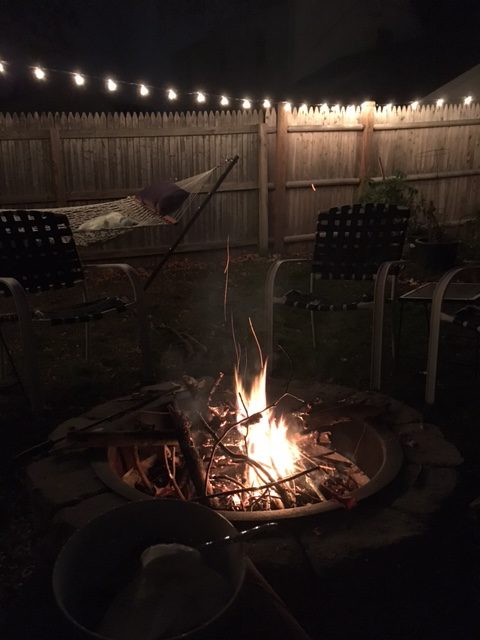 backyard fire pit