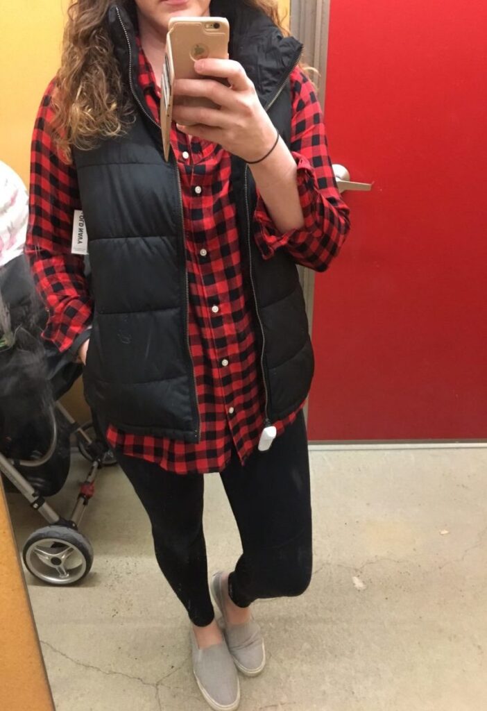 red buffalo plaid shirt