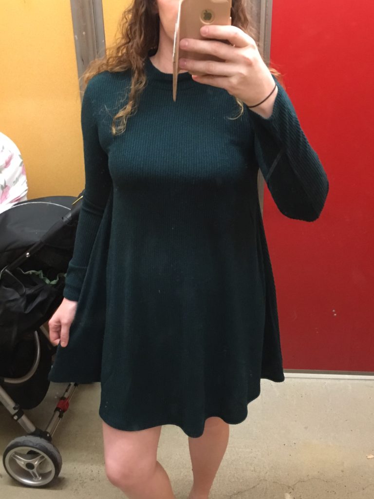 Old Navy green swing dress