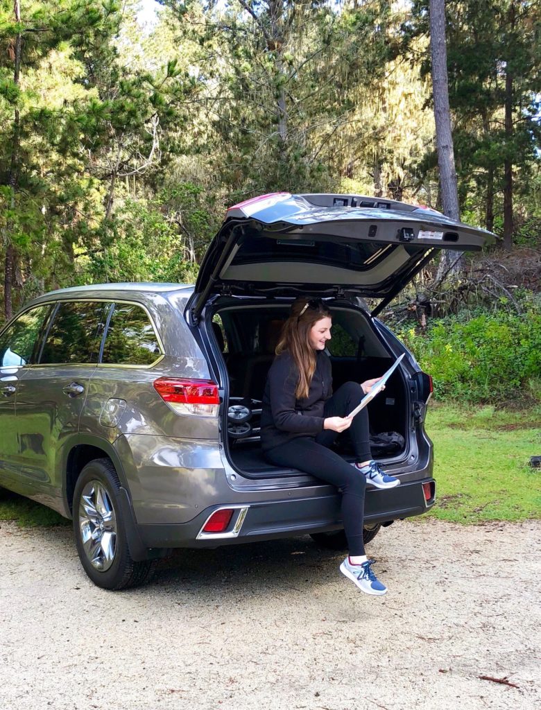 Toyota Highlander and PCH (Pacific Coast Highway) drive