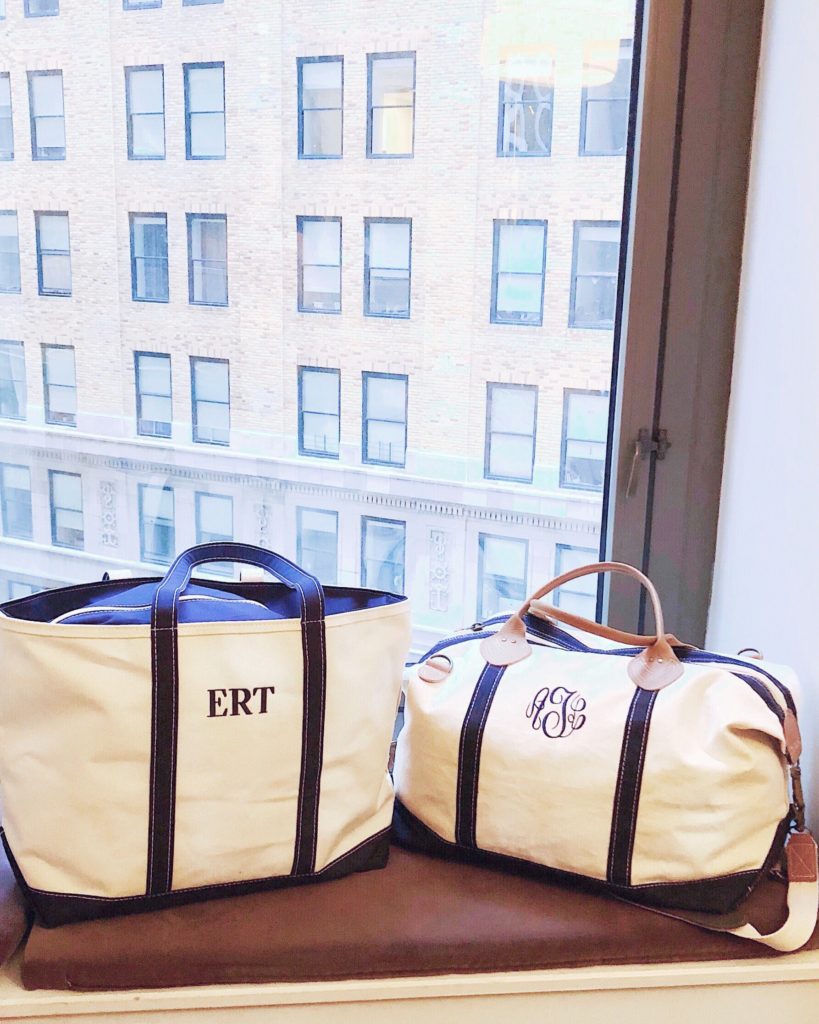 mom and me monogrammed travel bags