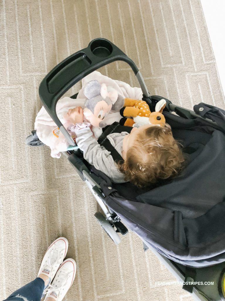 tips on flying with a toddler - what to pack, tips and tricks, and the big mistake we made - feathersandstripes.com