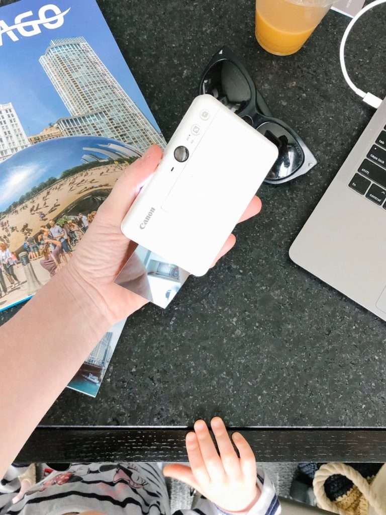 Canon instant print camera review of Canon IVY CLIQ+ from mom/travel blogger feathersandstripes.com