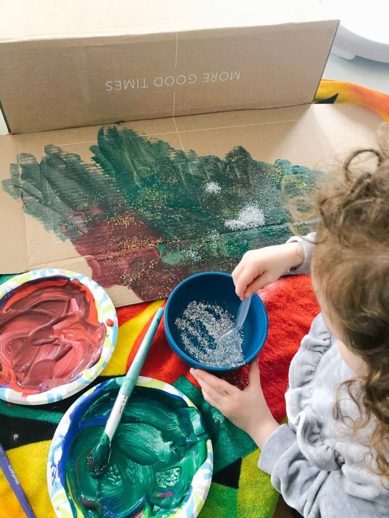 painting with your toddler - and other activities you can do at home!